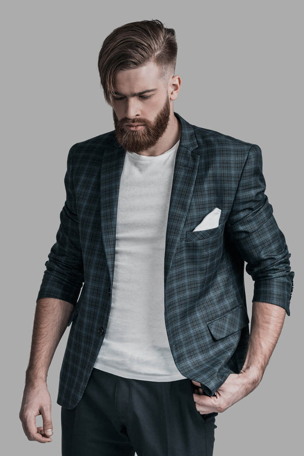 Checked Blazer